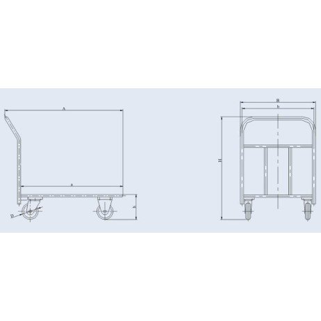 Платформена количка PT-540-GKB