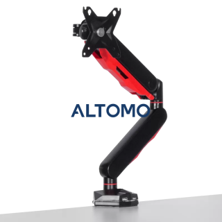 Геймърска стойка за монитор с газов амортисьор Carmen CR-530 - черно - червена