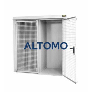 Контейнер за газова бутилка Bauer GFC BW M1 2120 x 2265 x 1180 mm боядисан в сиво-бяло