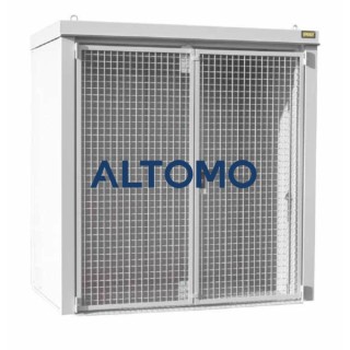 Контейнер за газова бутилка Bauer GFC B M1 2120 x 2265 x 1180 mm боядисан в сиво-бяло