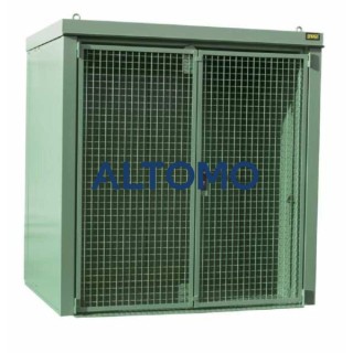 Контейнер за газова бутилка Bauer GFC B M2 2125 x 2265 x 1575 mm боядисан резеда зелено