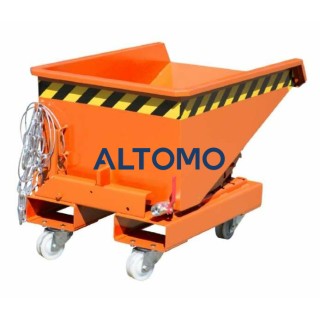 Bauer мини контейнер за чипове с roll-off механизъм EXPO-E 150 боядисан жълто-оранжев