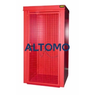 Контейнер за газова бутилка Bauer GFC B M0 1185 x 2210 x 1095 mm боядисан огненочервен