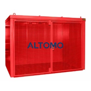 Контейнер за газова бутилка Bauer GFC B M4 3120 x 2295 x 1575 mm боядисан огненочервен