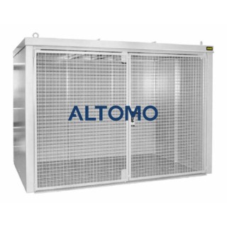Контейнер за газова бутилка Bauer GFC B M5 3120 x 2295 x 2180 mm боядисан в сиво-бяло