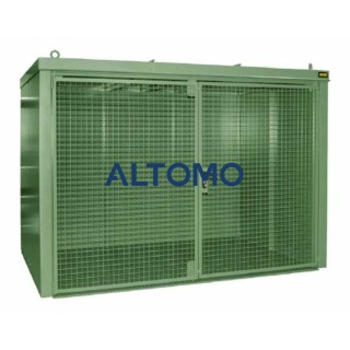 Контейнер за газова бутилка Bauer GFC B M5 3120 x 2295 x 2180 mm боядисан резеда зелено