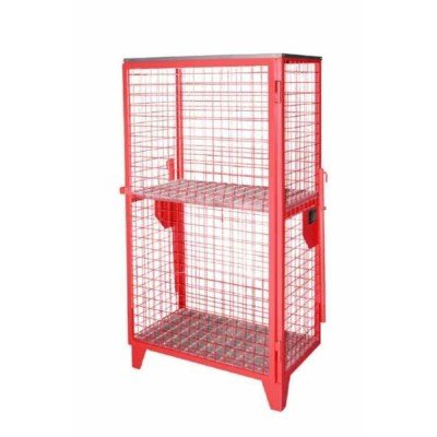 Мобилна клетка GFD-R 4 боядисана 915x580x500 mm огнено червено