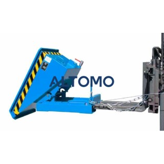 Bauer мини контейнер за чипове с roll-off механизъм EXPO-E 150 боядисан в светло синьо