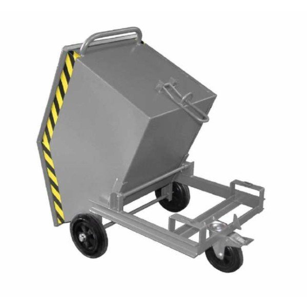 Количка с кутия Bauer KW 250 с 2 фиксирани колела и 1 въртящо се колело