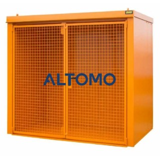 Контейнер за газова бутилка Bauer GFC B M3 2425 x 2265 x 1575 mm боядисан жълто-оранжев
