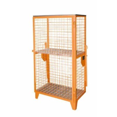 Мобилна клетка GFD R4 915x1580x500mm боядисана в жълто-оранжево Мобилна клетка GFD R4 915x1580x500mm боядисана в жълто-оранжево