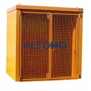 Контейнер за газова бутилка Bauer GFC B M2 2125 x 2265 x 1575 mm боядисан жълто-оранжев