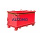 Бауер контейнер със сгъваемо дъно SB 1500 боядисан в огнено червено