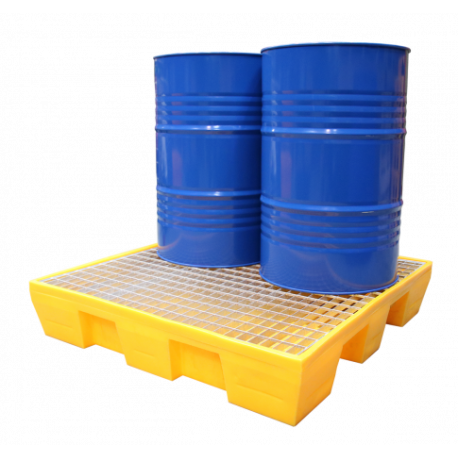 Пластмасова каптажна вана за 2 варела – 220л - 2 Drum spill pallet – 220 L - Пластмасови каптажни вани Пластмасова каптажна вана за 2 варела – 220л в категория Пластмасови каптажни вани