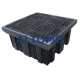 Пластмасова каптажна вана за 4 варела 450л - 4 Drum spill pallet – 450 L - Пластмасови каптажни вани Пластмасова каптажна вана за 4 варела 450л в категория Пластмасови каптажни вани