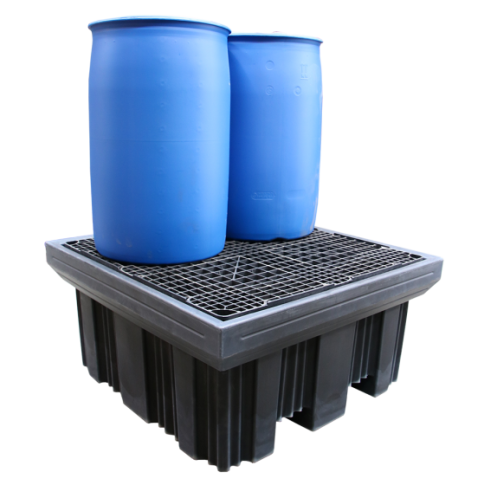 Пластмасова каптажна вана за 4 варела 450л - 4 Drum spill pallet – 450 L - Пластмасови каптажни вани Пластмасова каптажна вана за 4 варела 450л в категория Пластмасови каптажни вани