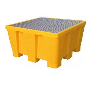 Пластмасова каптажна вана за 4 варела – 880л - 4 Drum spill pallet – 880 L - Пластмасови каптажни вани Пластмасова каптажна вана за 4 варела – 880л в категория Пластмасови каптажни вани