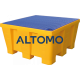 Пластмасова каптажна вана за 4 варела – 880л - 4 Drum spill pallet – 880 L - Пластмасови каптажни вани Пластмасова каптажна вана за 4 варела – 880л в категория Пластмасови каптажни вани