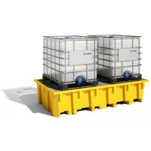 Пластмасова каптажна вана за 2 IBC 1330л
