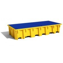Пластмасова каптажна вана за 3 IBC 1650л