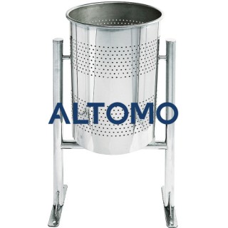 Контейнер за отпадъци от Inox - кръгъл