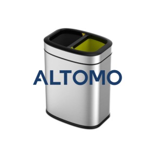Кош за отпадъци без капак OLI CUBE - 10 + 10 л